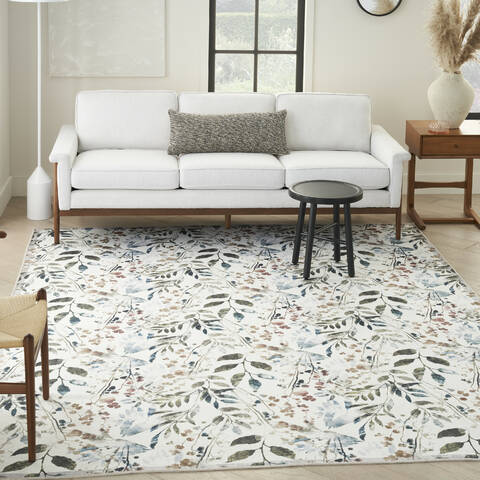 Nourison Nourison Washables Multicolor 92 X 120 Area Rug 805-156021 Image 1