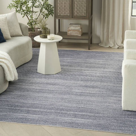 Nourison Nourison Washables Grey 92 X 120 Area Rug 805-156023 Image 1