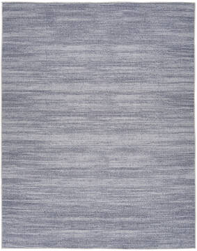 Nourison Nourison Washables Grey Rectangle 9x12 ft Polyester and Cotton Carpet 156023
