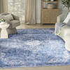 Nourison Nourison Washables Blue 92 X 120 Area Rug 805-156027 Thumb 1