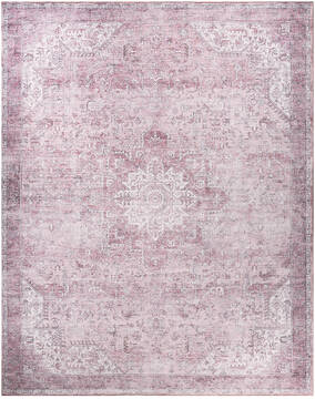 Nourison Nourison Washables Purple Rectangle 9x12 ft Polyester and Cotton and Other Fibers Carpet 156029