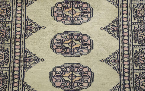 Bokhara Green Hand Knotted 31 X 54 Area Rug 700-156033 Image 3