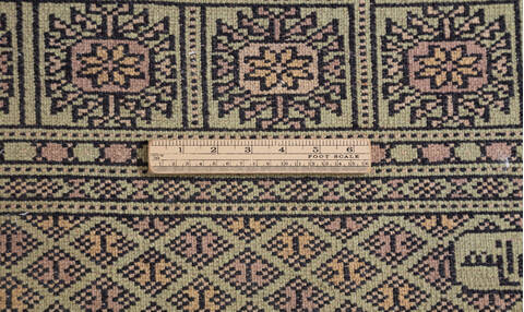 Bokhara Green Hand Knotted 31 X 54 Area Rug 700-156033 Image 5