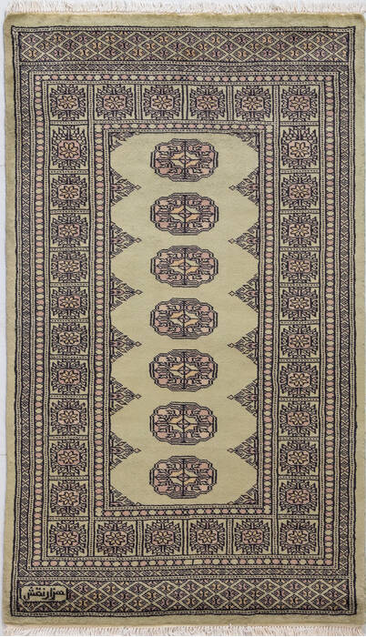Bokhara Green Hand Knotted 31 X 54 Area Rug 700-156033 Image 0