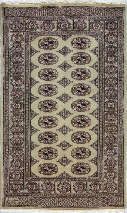 Bokhara Green Hand Knotted 33 X 51 Area Rug 700-156034 Image 0