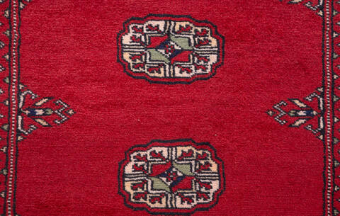 Bokhara Red Hand Knotted 31 X 55 Area Rug 700-156035 Image 6