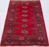 Bokhara Red Hand Knotted 31 X 55 Area Rug 700-156035 Thumb 1