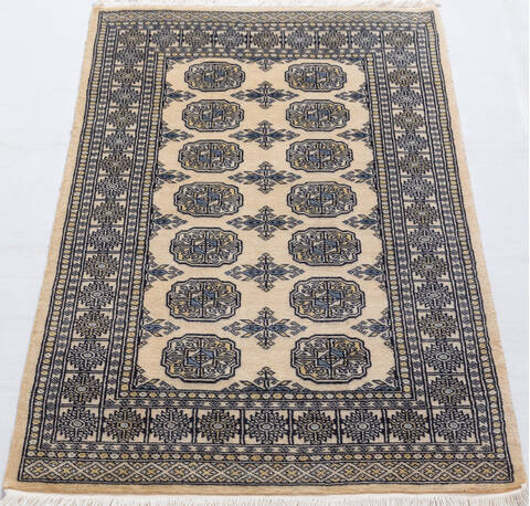 Bokhara Beige Hand Knotted 30 X 51 Area Rug 700-156036 Image 1