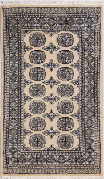 Bokhara Beige Hand Knotted 30 X 51 Area Rug 700-156036 Image 0