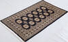 Bokhara Black Hand Knotted 31 X 51 Area Rug 700-156038 Thumb 2