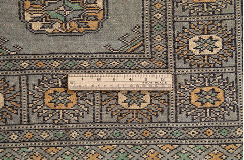 Bokhara Green Hand Knotted 31 X 50 Area Rug 700-156039 Image 8