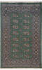 Bokhara Green Hand Knotted 31 X 50 Area Rug 700-156039 Thumb 0
