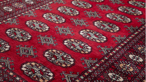 Bokhara Red Hand Knotted 31 X 51 Area Rug 700-156040 Image 3