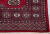 Bokhara Red Hand Knotted 31 X 51  Area Rug 700-156040 Thumb 5