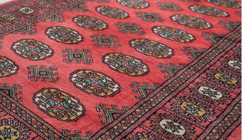 Bokhara Red Hand Knotted 32 X 51 Area Rug 700-156041 Image 3
