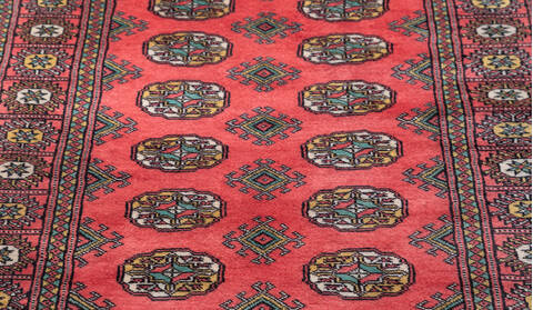 Bokhara Red Hand Knotted 32 X 51 Area Rug 700-156041 Image 4