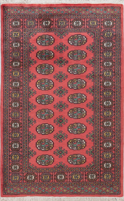 Bokhara Red Hand Knotted 32 X 51 Area Rug 700-156041 Image 0