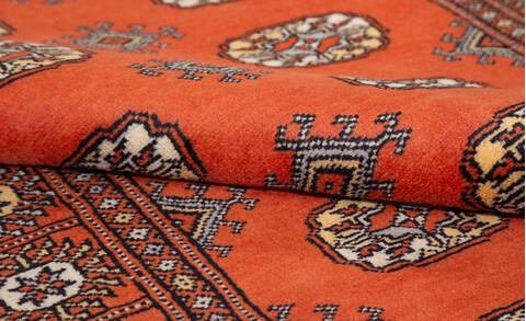 Bokhara Orange Hand Knotted 31 X 52 Area Rug 700-156043 Image 7