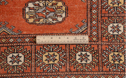 Bokhara Orange Hand Knotted 31 X 52 Area Rug 700-156043 Image 8