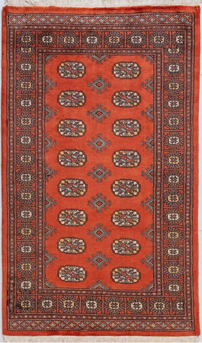 Bokhara Orange Hand Knotted 31 X 52 Area Rug 700-156043 Image 0