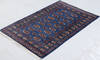 Bokhara Blue Hand Knotted 31 X 50 Area Rug 700-156044 Thumb 2