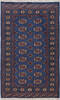 Bokhara Blue Hand Knotted 31 X 50 Area Rug 700-156044 Thumb 0