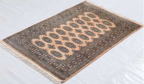 Bokhara Blue Hand Knotted 31 X 51 Area Rug 700-156045 Image 2