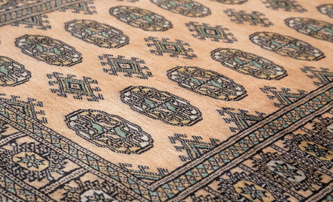 Bokhara Blue Hand Knotted 31 X 51 Area Rug 700-156045 Image 3