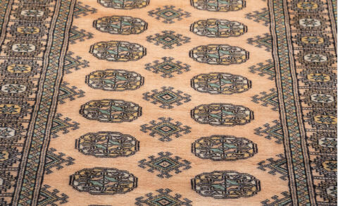 Bokhara Blue Hand Knotted 31 X 51 Area Rug 700-156045 Image 4