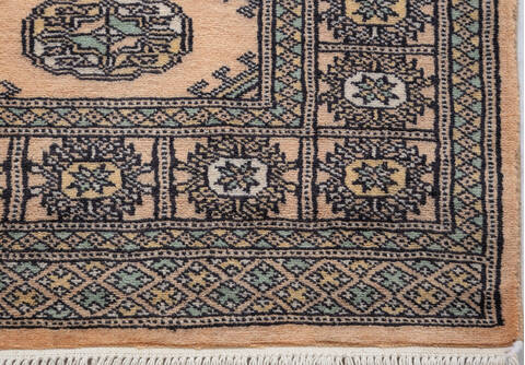 Bokhara Blue Hand Knotted 31 X 51 Area Rug 700-156045 Image 5