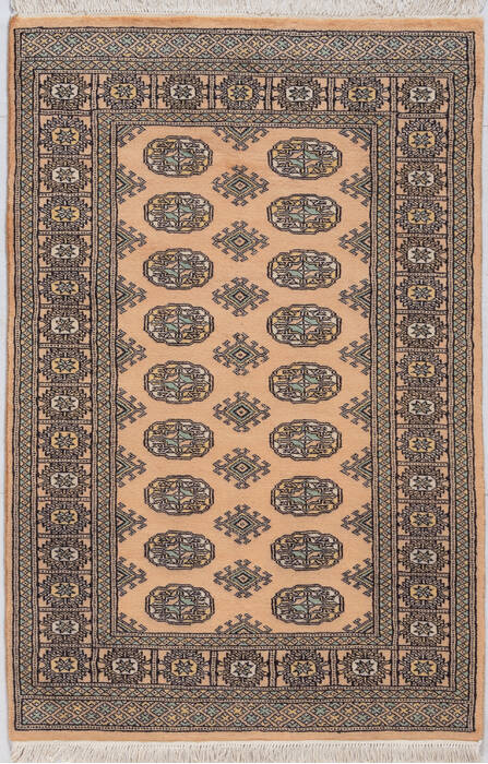 Bokhara Blue Hand Knotted 31 X 51 Area Rug 700-156045 Image 0