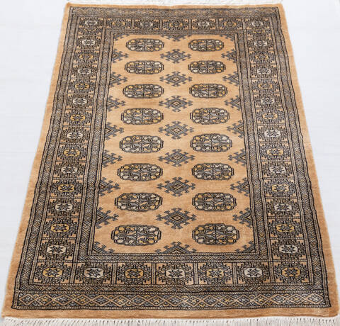 Bokhara Beige Hand Knotted 31 X 411  Area Rug 700-156047 Image 1