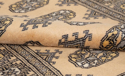 Bokhara Beige Hand Knotted 31 X 411  Area Rug 700-156047 Image 6