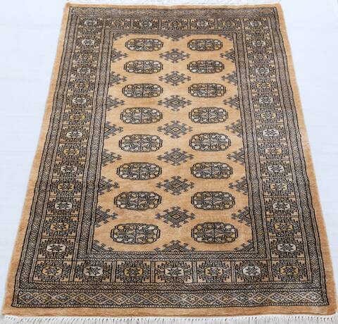 Bokhara Beige Hand Knotted 31 X 411 Area Rug 700-156047 Image 1