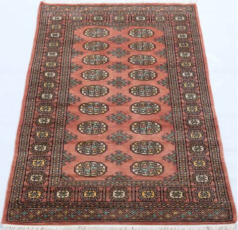 Bokhara Red Hand Knotted 31 X 54 Area Rug 700-156048 Image 1