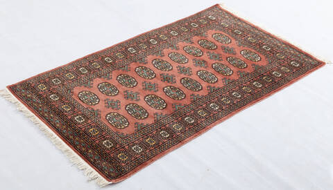 Bokhara Red Hand Knotted 31 X 54 Area Rug 700-156048 Image 2