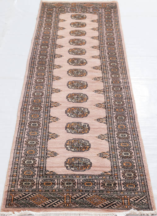 Bokhara Beige Runner Hand Knotted 27 X 611 Area Rug 700-156050 Image 1