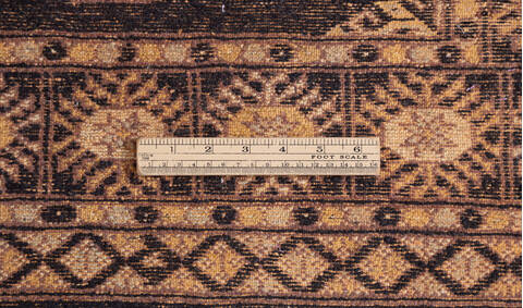 Bokhara Black Runner Hand Knotted 27 X 98 Area Rug 700-156051 Image 8
