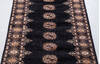 Bokhara Black Runner Hand Knotted 27 X 98  Area Rug 700-156051 Thumb 5