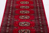 Bokhara Red Runner Hand Knotted 26 X 102  Area Rug 700-156052 Thumb 5