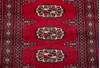 Bokhara Red Runner Hand Knotted 26 X 102  Area Rug 700-156052 Thumb 6