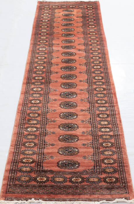 Bokhara Red Runner Hand Knotted 28 X 810 Area Rug 700-156053 Image 1