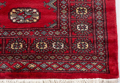 Bokhara Red Runner Hand Knotted 27 X 911 Area Rug 700-156054 Image 5