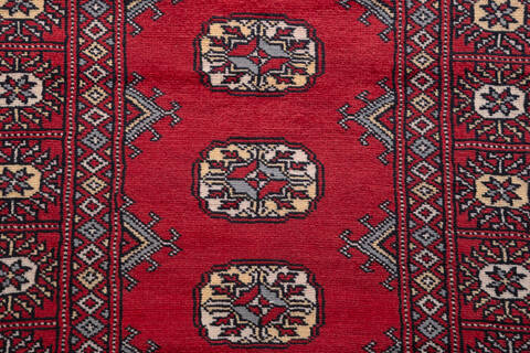 Bokhara Red Runner Hand Knotted 27 X 911 Area Rug 700-156054 Image 6