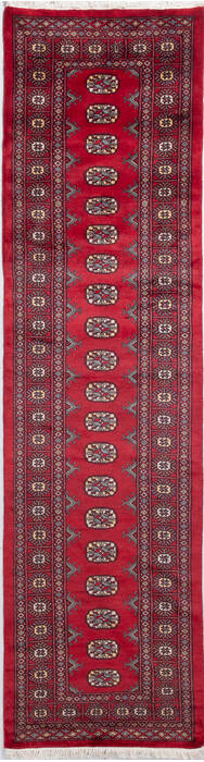 Bokhara Red Runner Hand Knotted 27 X 911 Area Rug 700-156054 Image 0
