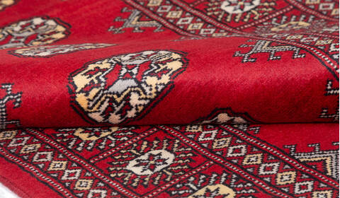 Bokhara Red Runner Hand Knotted 27 X 107 Area Rug 700-156055 Image 7