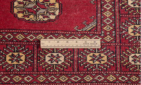 Bokhara Red Runner Hand Knotted 27 X 107 Area Rug 700-156055 Image 8