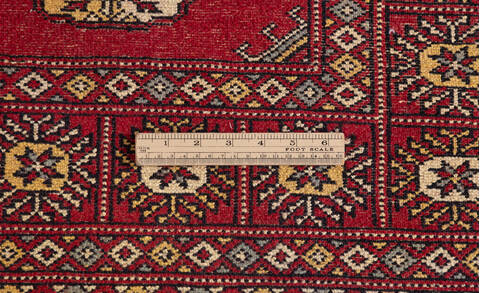Bokhara Red Runner Hand Knotted 27 X 124 Area Rug 700-156056 Image 8