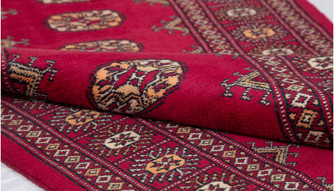 Bokhara Red Runner Hand Knotted 28 X 100 Area Rug 700-156058 Image 7