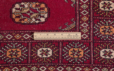Bokhara Red Runner Hand Knotted 28 X 100 Area Rug 700-156058 Image 8